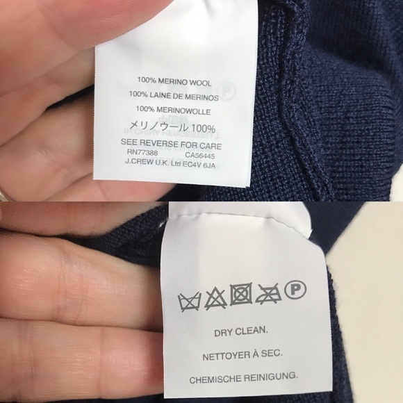 J. Crew Drawstring Sleeve V-Neck Wool Sweater XS - Picture 8 of 8